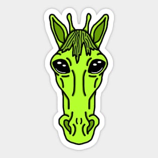 Horse Alien Sticker